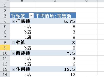 怎么在电脑版excel中更改透视表的值字段为计算平均值