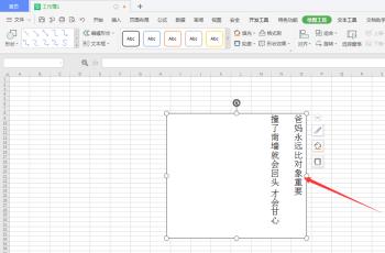 如何在电脑版WPS表格中转换横排的文本框为竖排