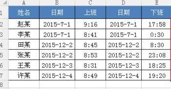 怎么用Excel查看员工上班迟到状况? IF和TIME函数计算出上下班状态的方法