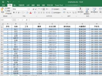 怎么在Excel表格中设置让手机号码分段显示