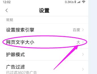 如何修改手机百度浏览器网页文字大小
