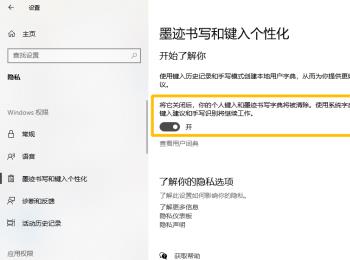 如何给Win10中的微软输入法设置开启输入习惯