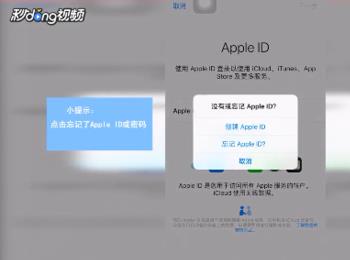 苹果手机ipad 忘记 Apple ID或密码怎么找回