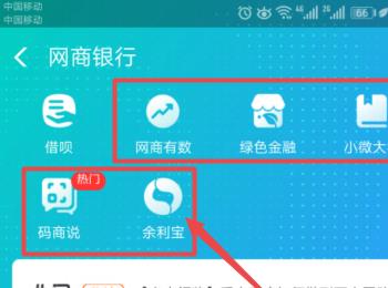 支付宝App中怎么找到网商银行   支付宝中的“网上银行”有什么功能