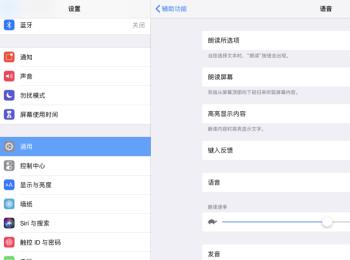 怎么开启iPad Pro选中文本自动朗读的功能