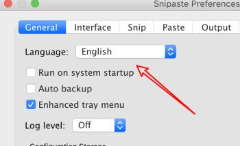如何更改mac电脑中snipaste为英文页面
