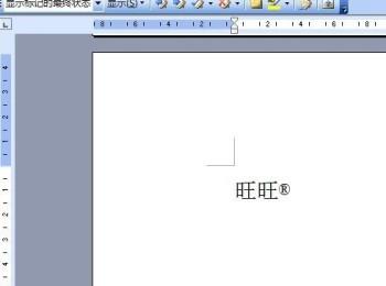 word文档中输入注册商标符号带圈的R的方法