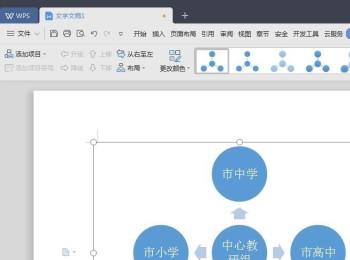 WPS文字怎么添加分离射线图