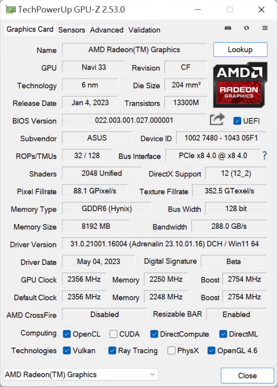 ASUS ROG Strix Radeon RX 7600 OC Edition显卡开箱评测