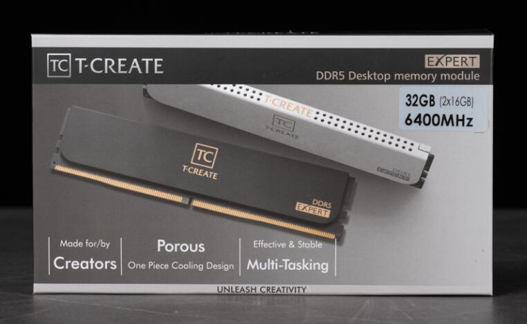 T-CREATE EXPERT DDR5 6400 MHz 32GB（2x16GB）內存开箱评测