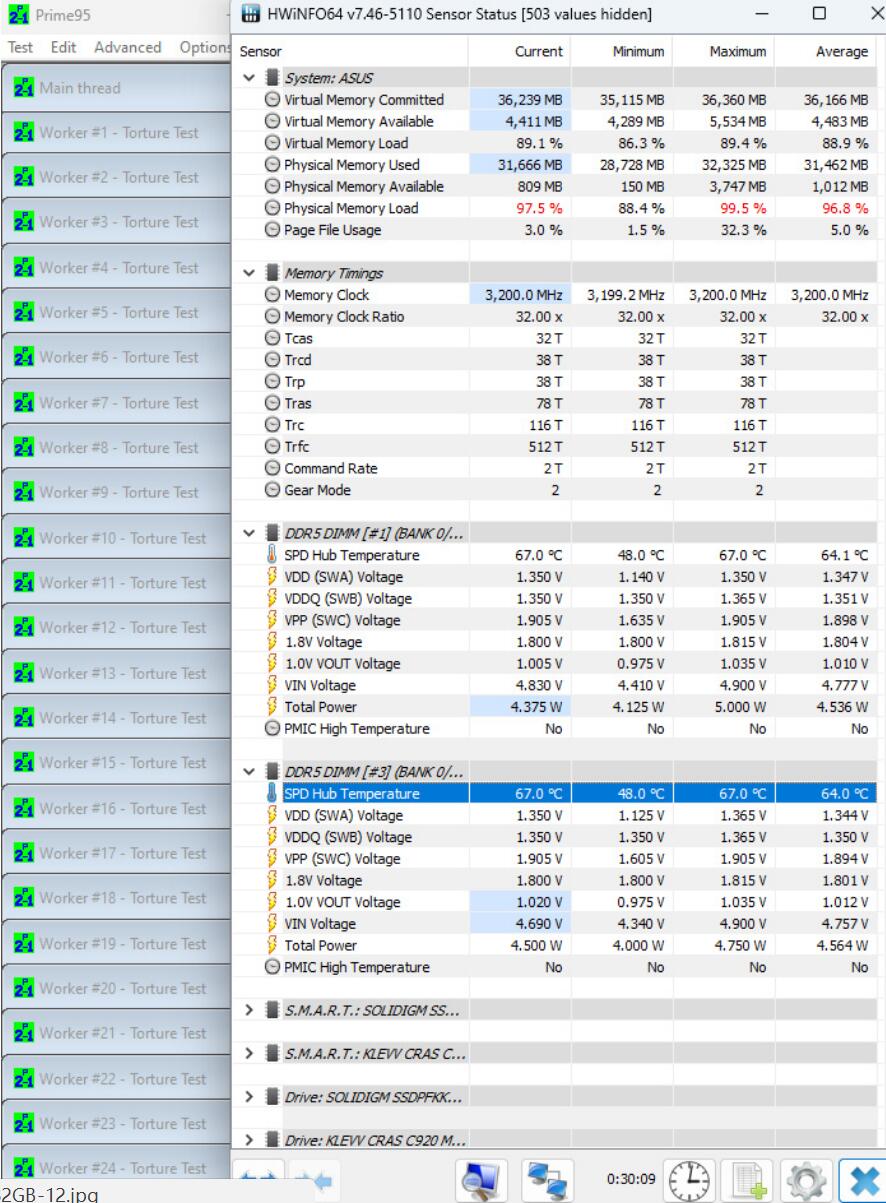 KLEVV BOLT V DDR5 6400MT/s 16GBx2內存开箱评测