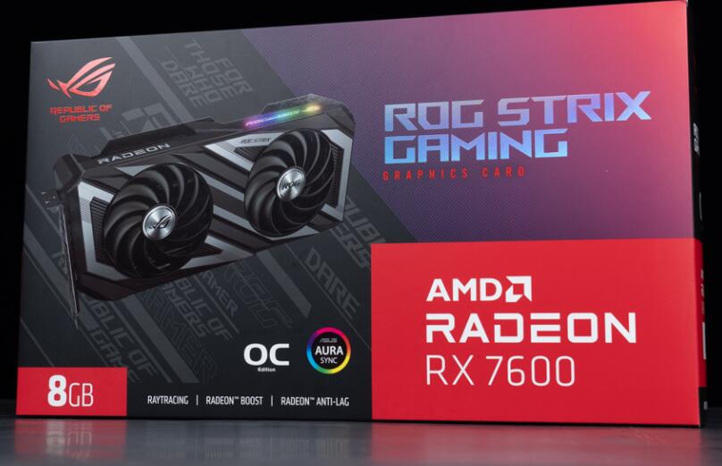 ASUS ROG Strix Radeon RX 7600 OC Edition显卡开箱评测