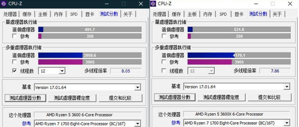 R5 3600和R5 3600X差距多大？有什么区别？