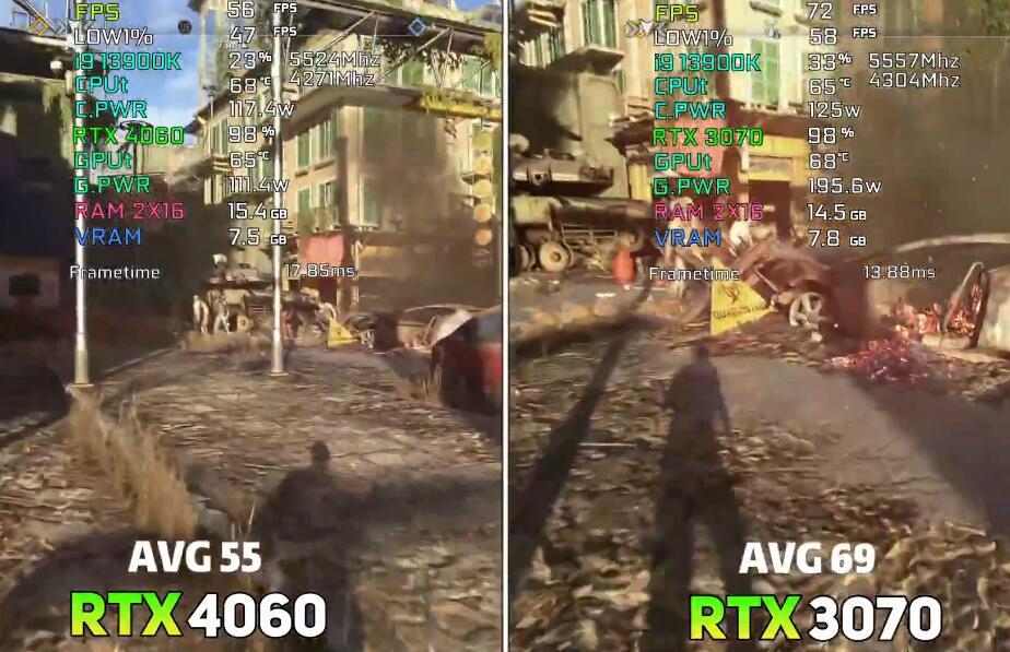 RTX3070和RTX4060哪个好？差多少？