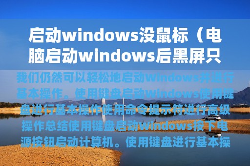 启动windows没鼠标（电脑启动windows后黑屏只有鼠标）