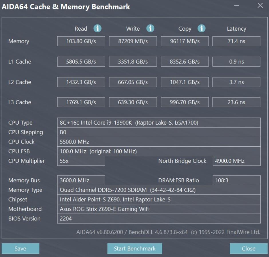 十铨T-FORCE DELTA RGB DDR5 7200MT/s 24GBx2內存开箱评测