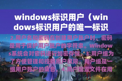 windows标识用户