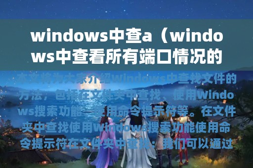 windows中查a