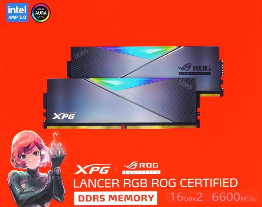 XPG LANCER RGB ROG CERTIFIED DDR5內存开箱评测