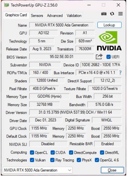 NVIDIA RTX5000 Ada Generation专业绘图卡开箱评测