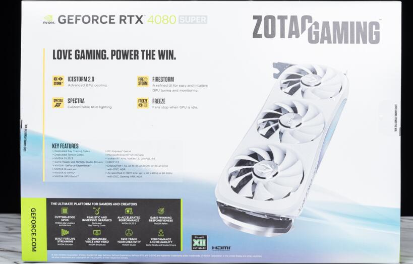 ZOTAC GAMING RTX4080Super 16GB TRINITY OC WHITE开箱评测