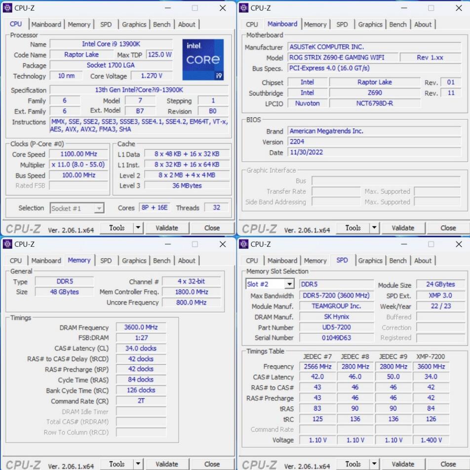 十铨T-FORCE DELTA RGB DDR5 7200MT/s 24GBx2內存开箱评测