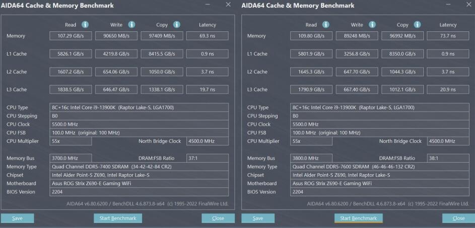 十铨T-FORCE DELTA RGB DDR5 7200MT/s 24GBx2內存开箱评测