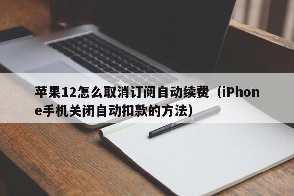 苹果12怎么取消订阅自动续费