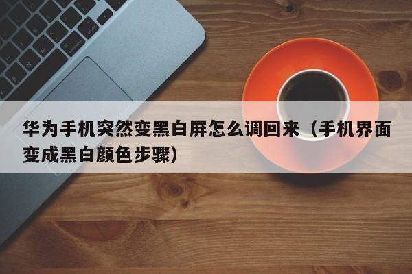 华为手机突然变黑白屏怎么调回来